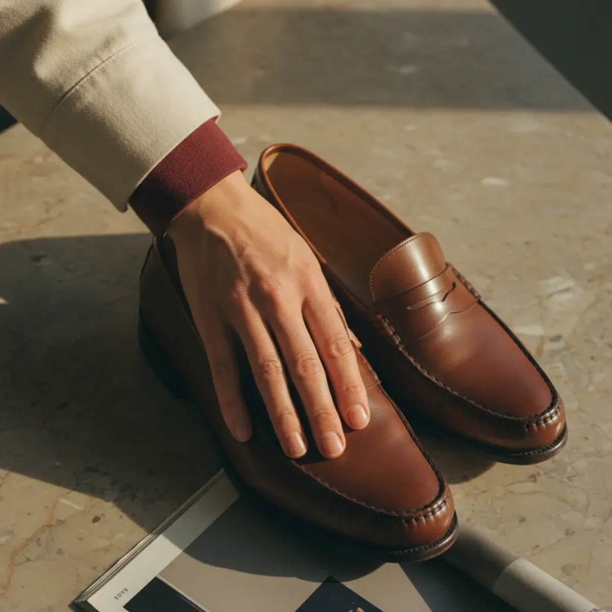 Seven business casual wardrobe investments: blazer, two trousers, skirt, work dress, tops, loafers, low boot