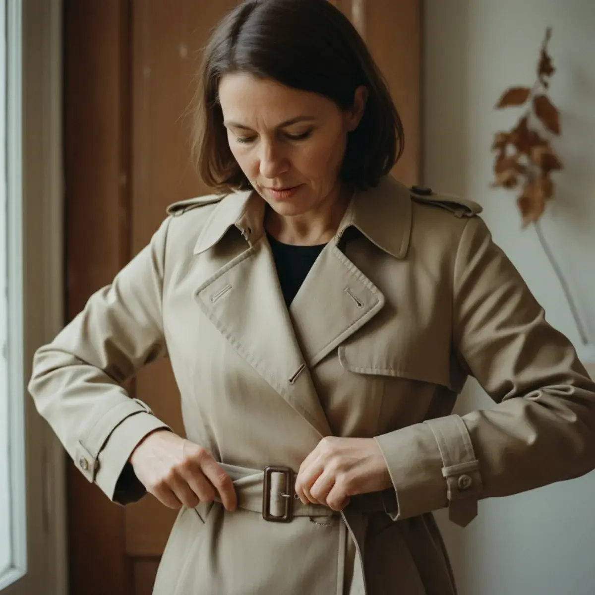A travel capsule packed in a coordinating palette producing a different outfit each day from few pieces