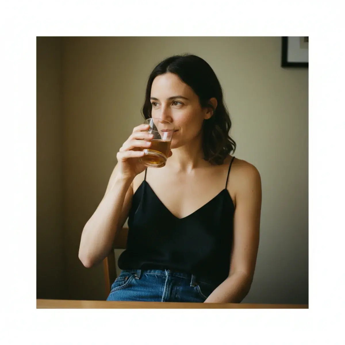 Grid of date outfits by type: dinner slip dress, bar tailored trousers, coffee denim and knit, activity-date trainers