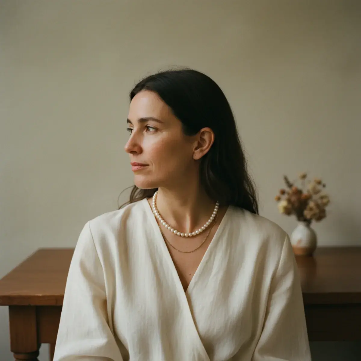 Layered necklaces within one metal for cohesion, and a deliberate gold-and-silver mix tied with a two-tone piece