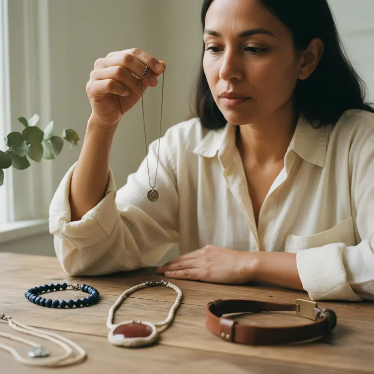 Layered necklaces by occasion: a fine two-piece everyday layer, a refined office layer, a richer dressy layer