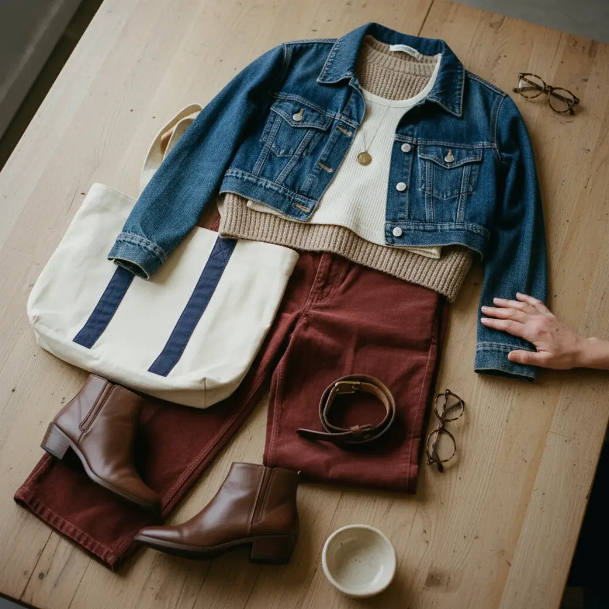 Finishing an outfit with shoes that set the tone and one or two considered accessories