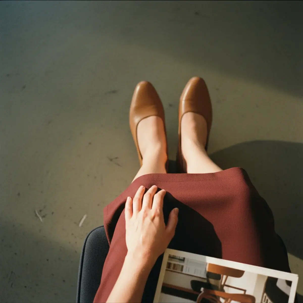 Shoes that look expensive: clean leather in a classic neutral shape with no loud logos, well maintained