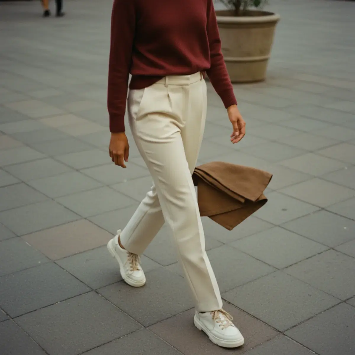 Keeping sneakers clean: wiping leather, applying protective spray, and pristine white sneakers