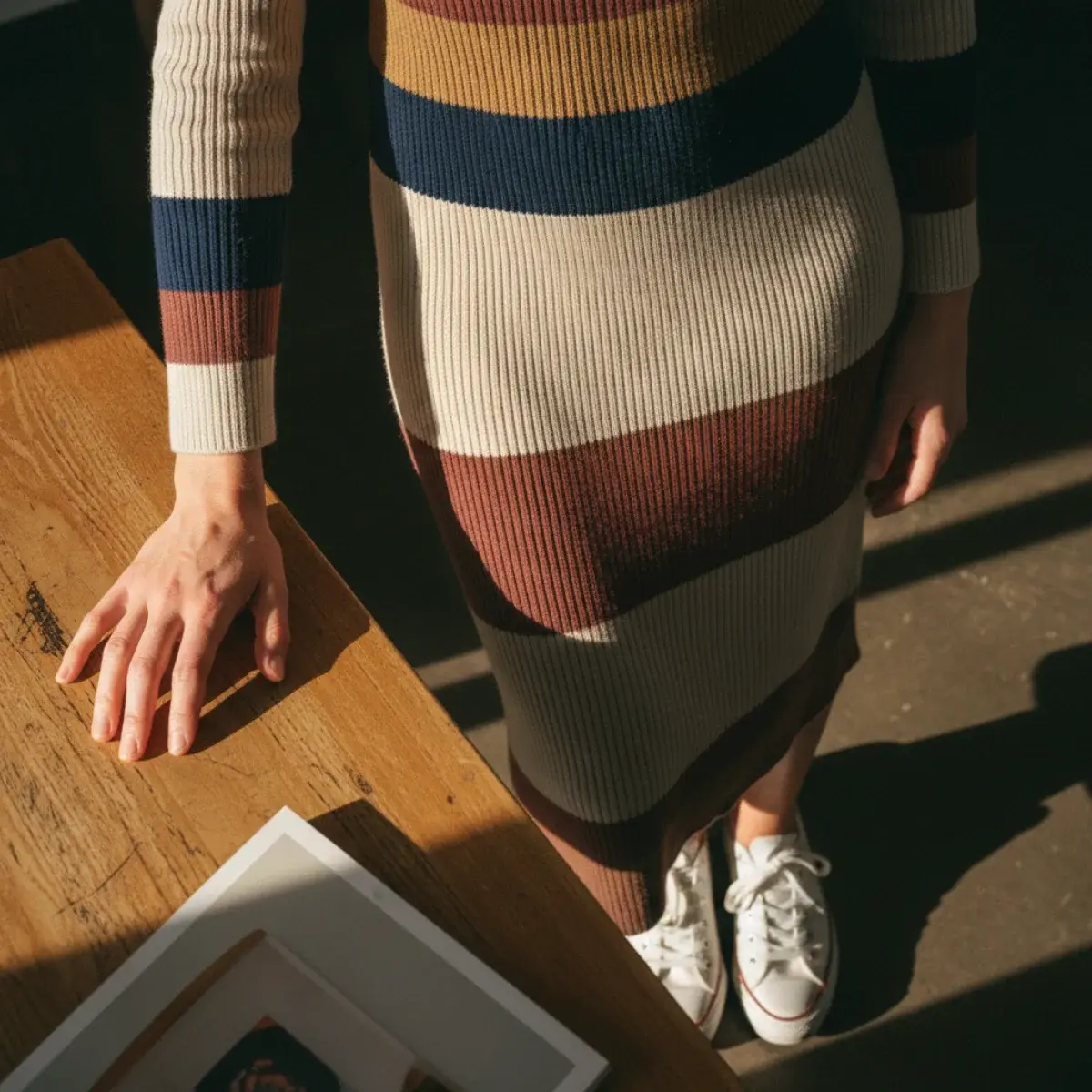 Sneakers with jeans and trousers: cuffed jeans with a blazer, tailored trousers with white sneakers and a blazer