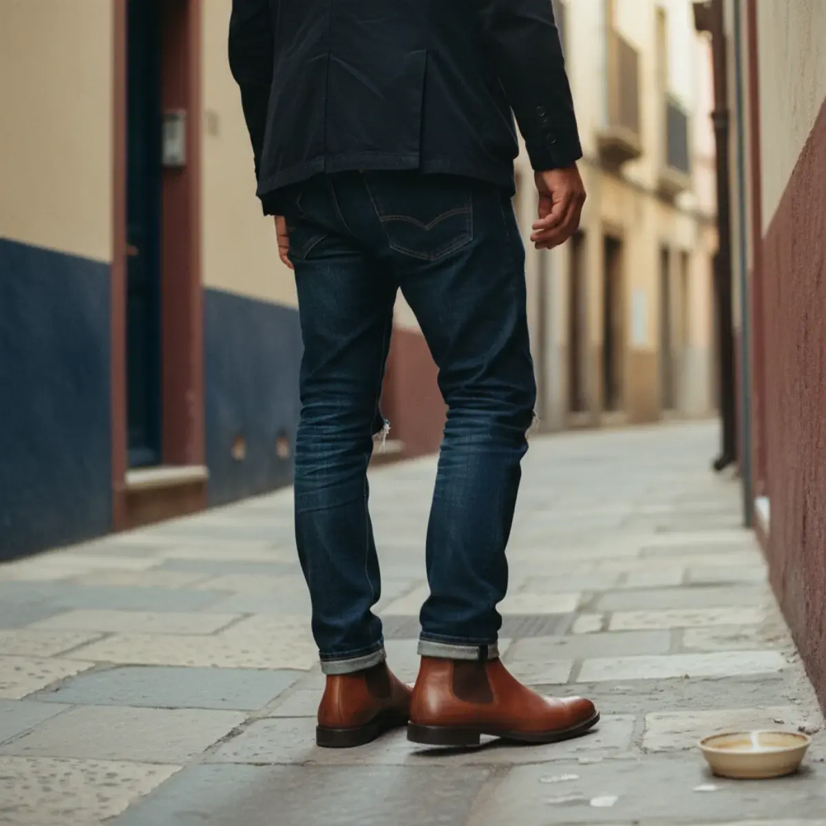The denim-on-denim, done correctly