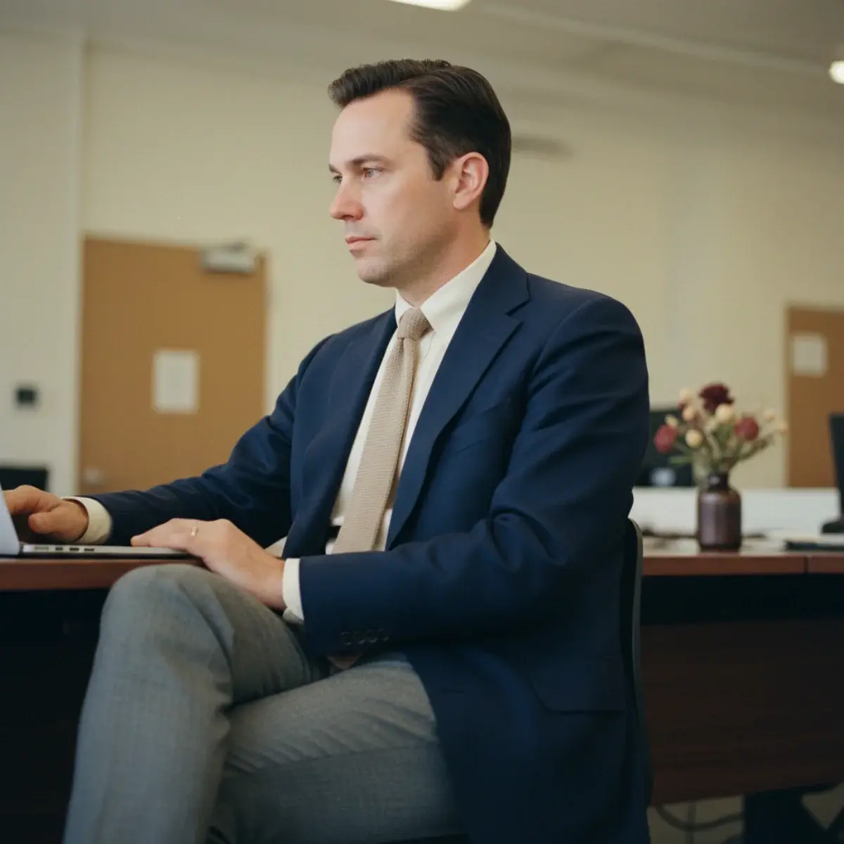 The tweed sport coat — smart office, cooler weather