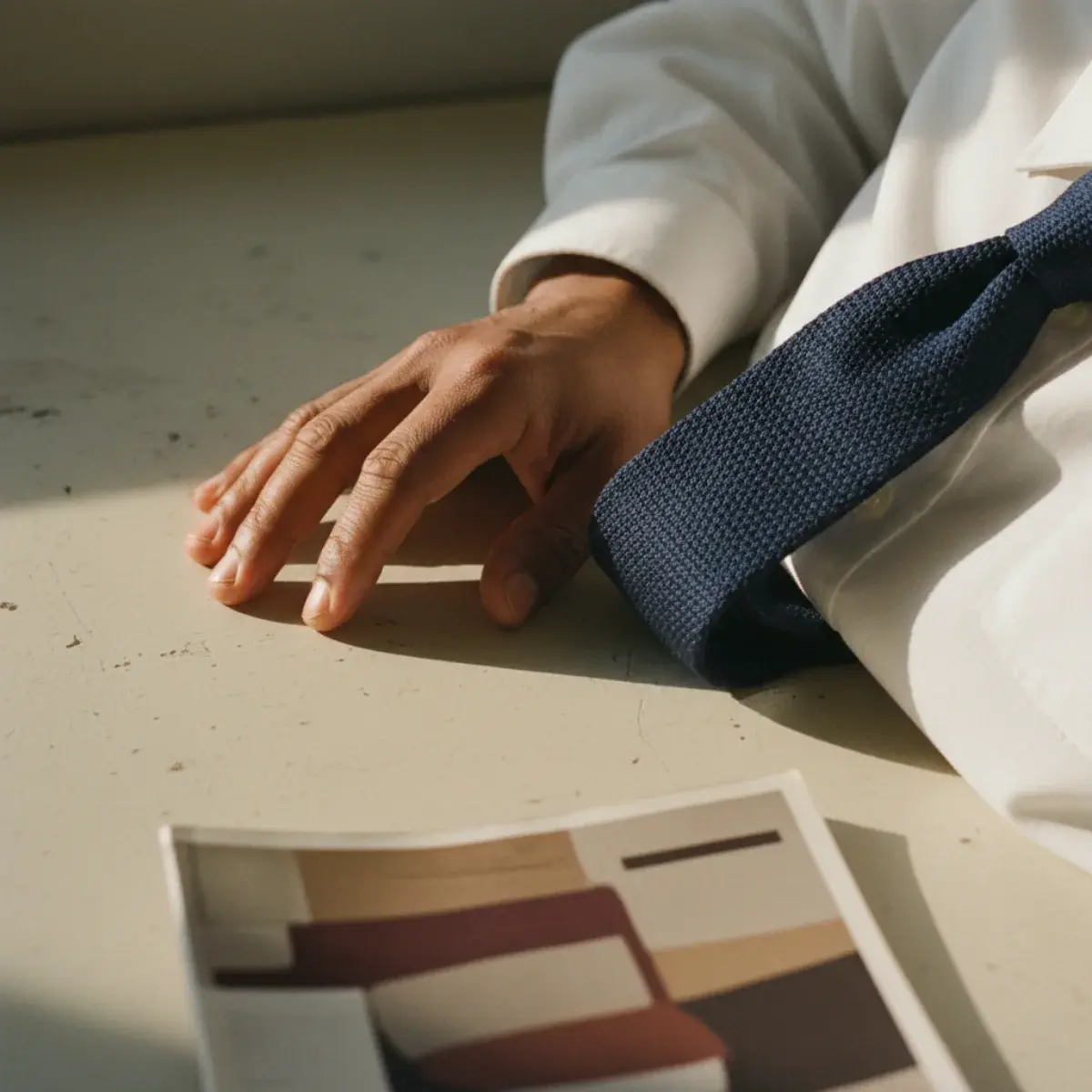 The oxford and chinos — business casual
