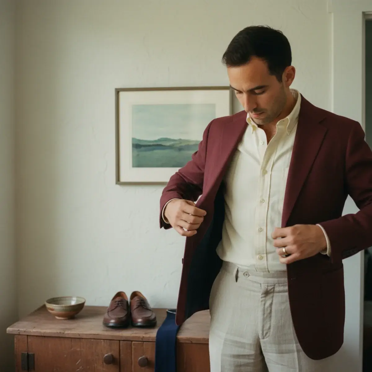 The all-stone or all-tobacco spring outfit