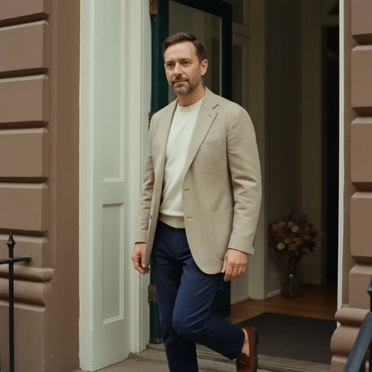 The shirt-jacket with rolled sleeves