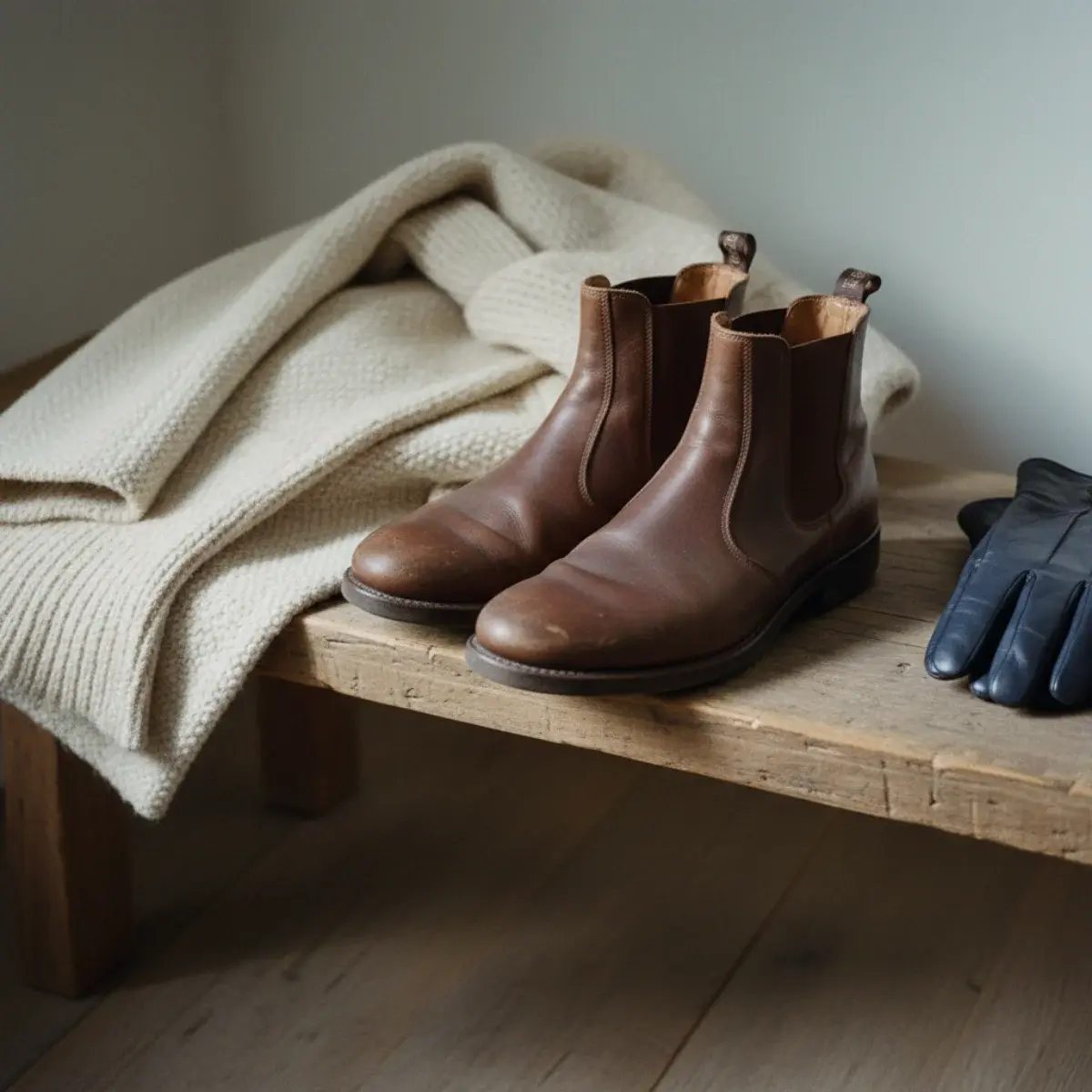 The shawl-collar cardigan outfit
