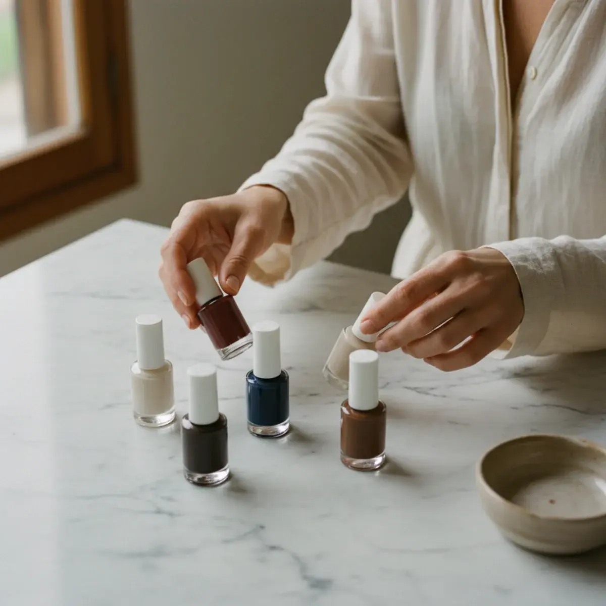 Choosing nail colour: neutrals and classics for versatility, seasonal shades, and colours by undertone