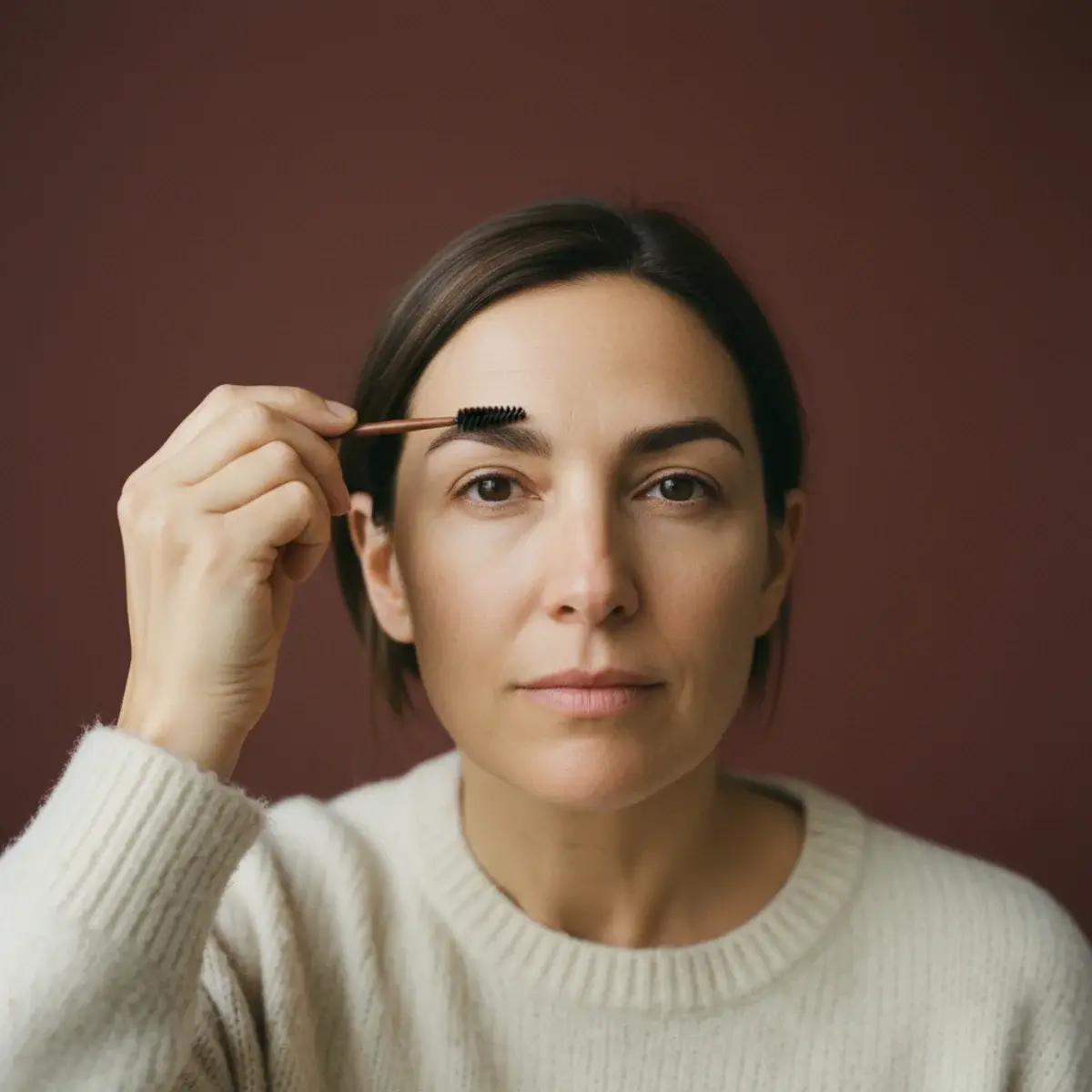 Prepping skin for natural makeup: applying moisturiser and SPF for a smooth, hydrated, protected base
