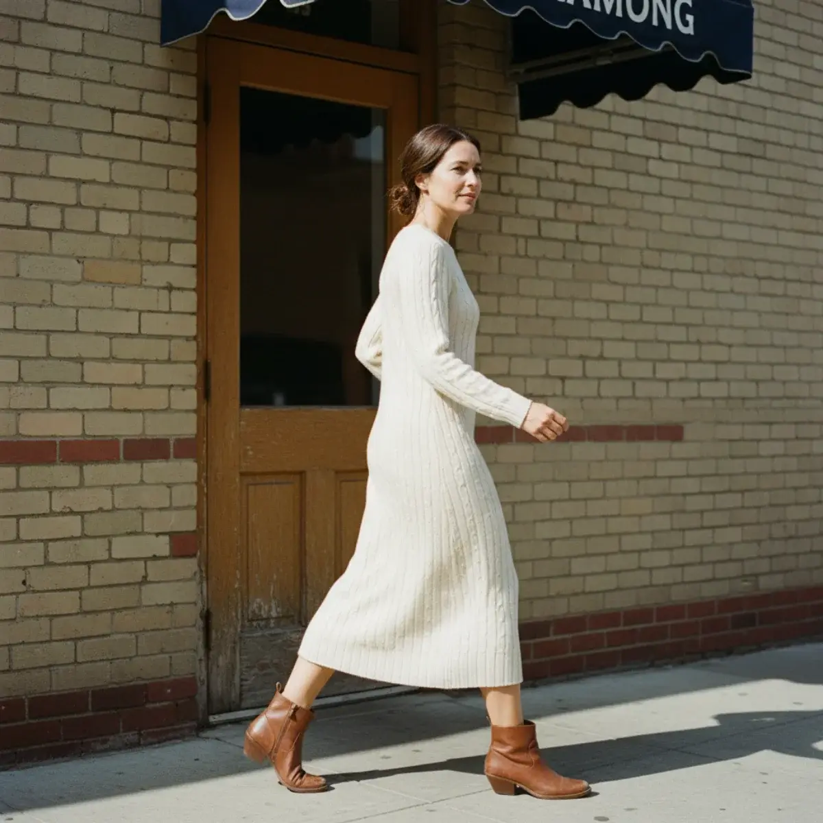 Boots across seasons: suede ankle boots in early autumn, leather knee boots in mid autumn, weatherproof boots in winter