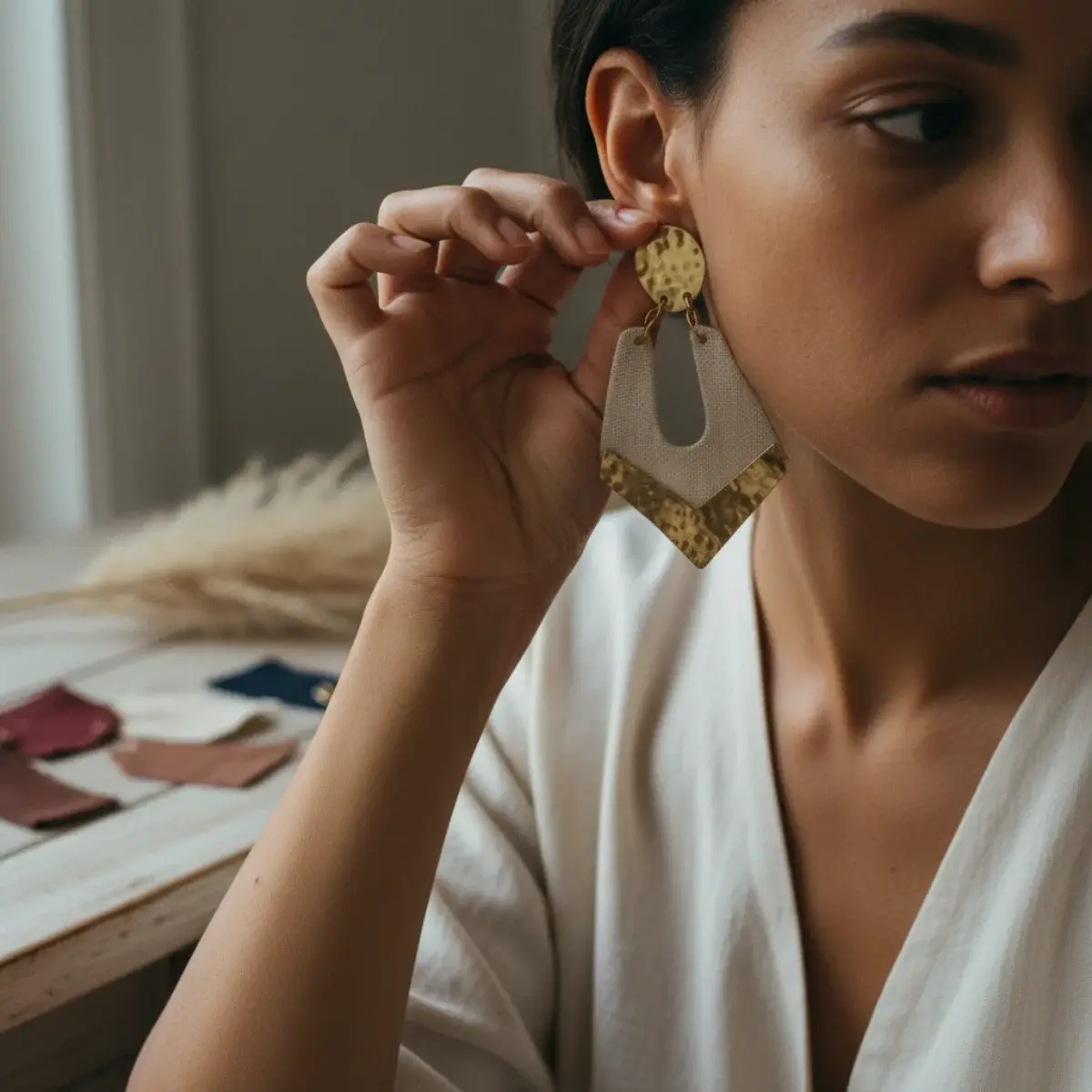 Choosing statement earrings: drop and stud shapes for different faces, neutral metallic versus colourful bold pairs