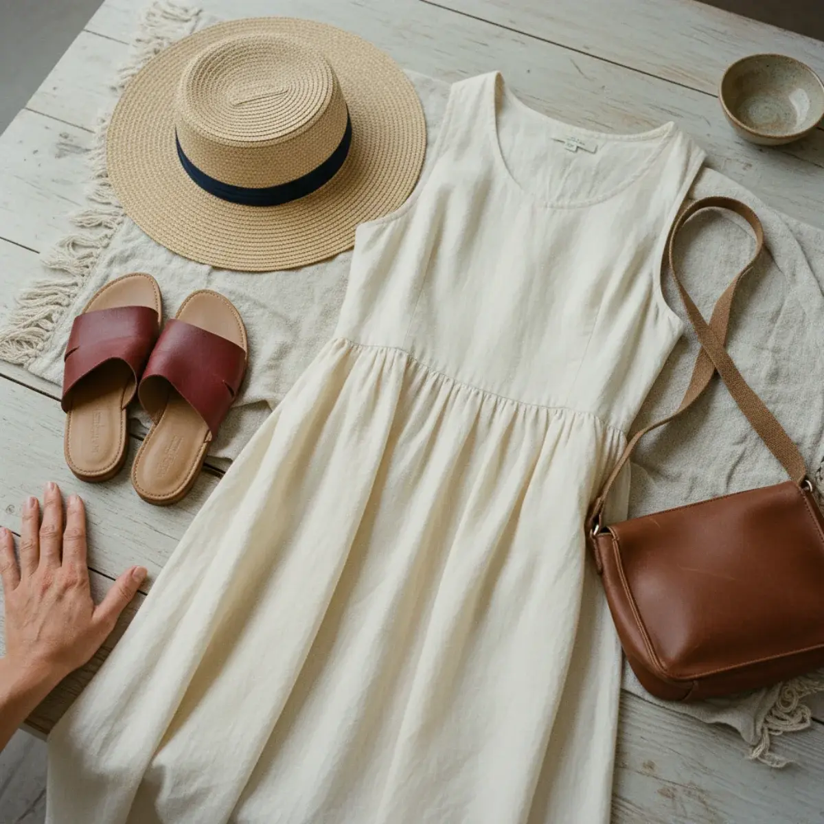Vacation capsules by climate: tropical linen and swimwear, variable layered pieces, cooler-climate knits and boots