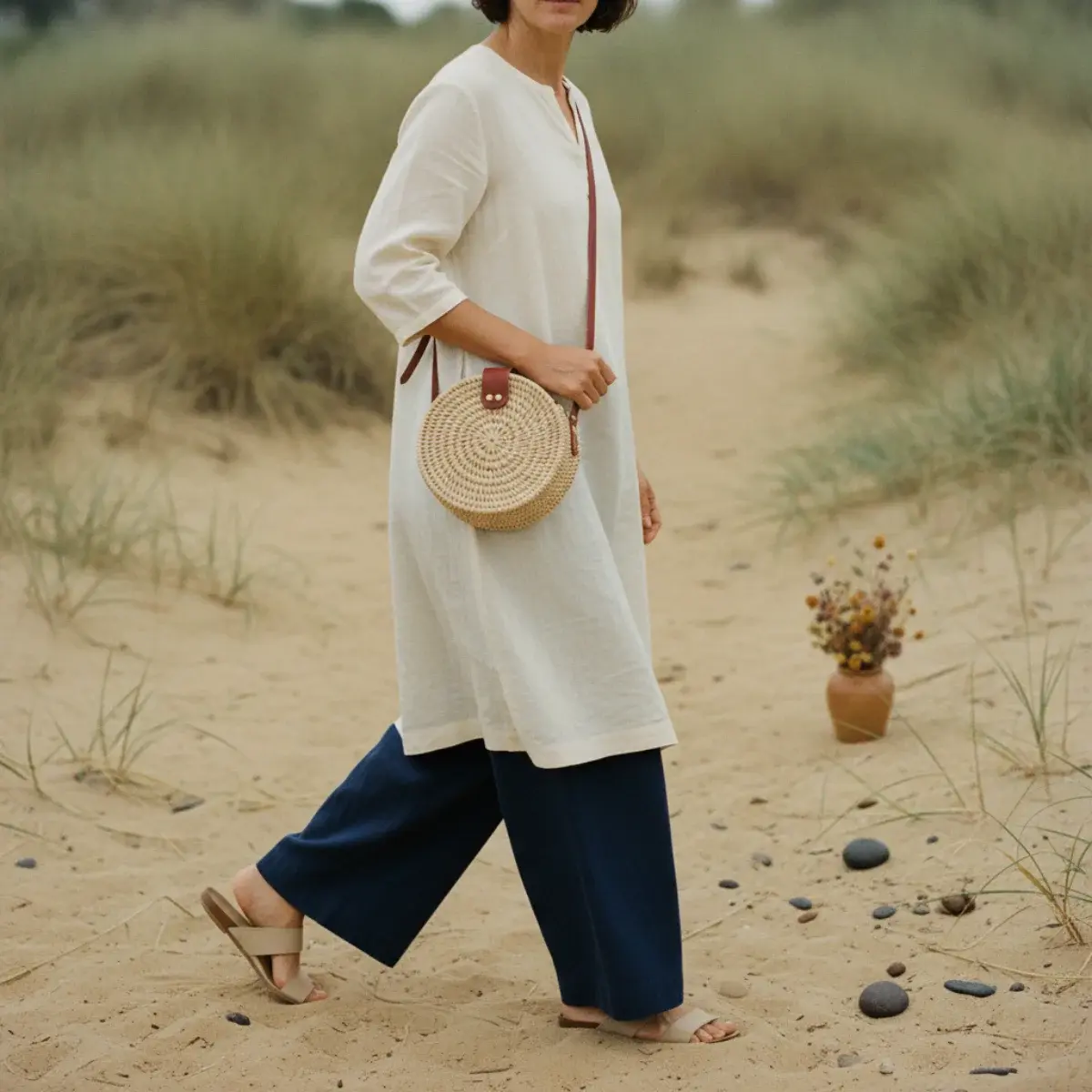 Vacation outfits by destination: beach resort linen, city-break walking layers, cruise eveningwear, cooler-climate knits