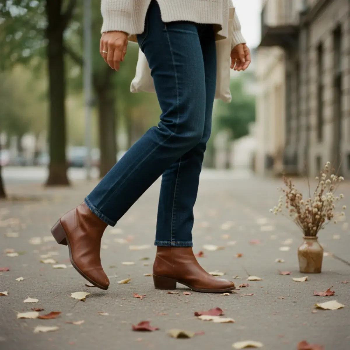 Fall wardrobe essentials: a wool coat, a trench, a jacket, knits, trousers, jeans, a skirt, dresses, and boots