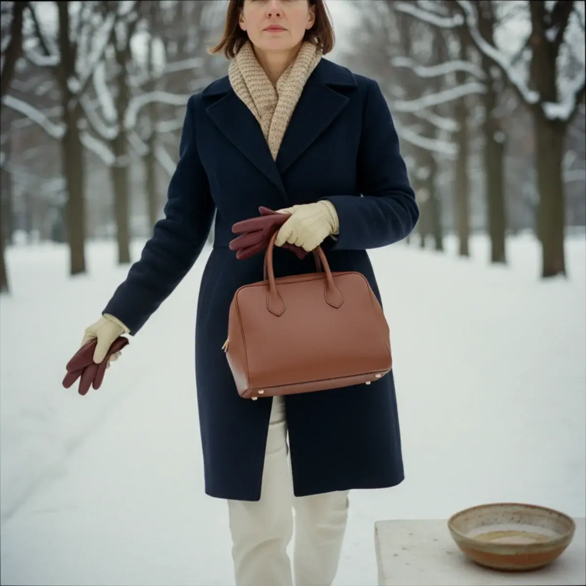 The shearling or teddy coat outfit