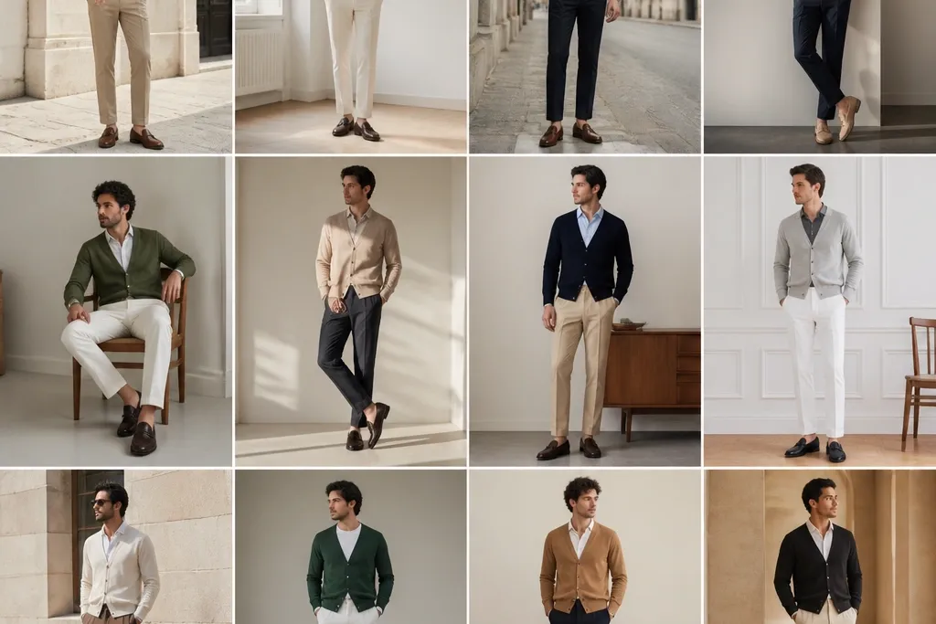 12 Cardigan and Loafers Outfits for Men - Classy Picks