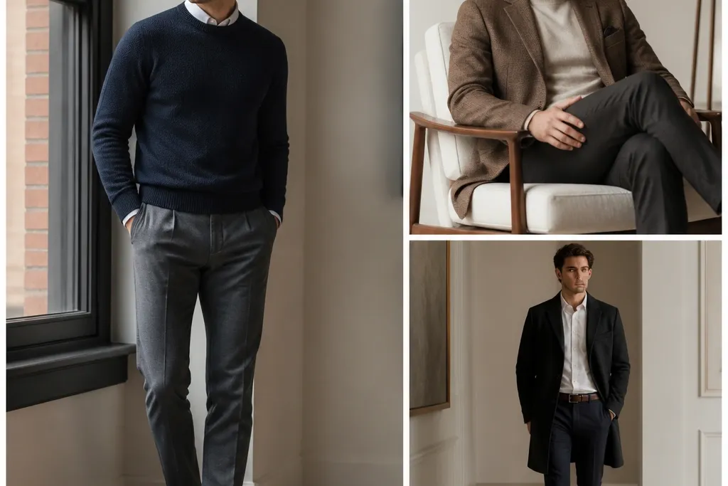 Simple Fall Office Outfits for Men