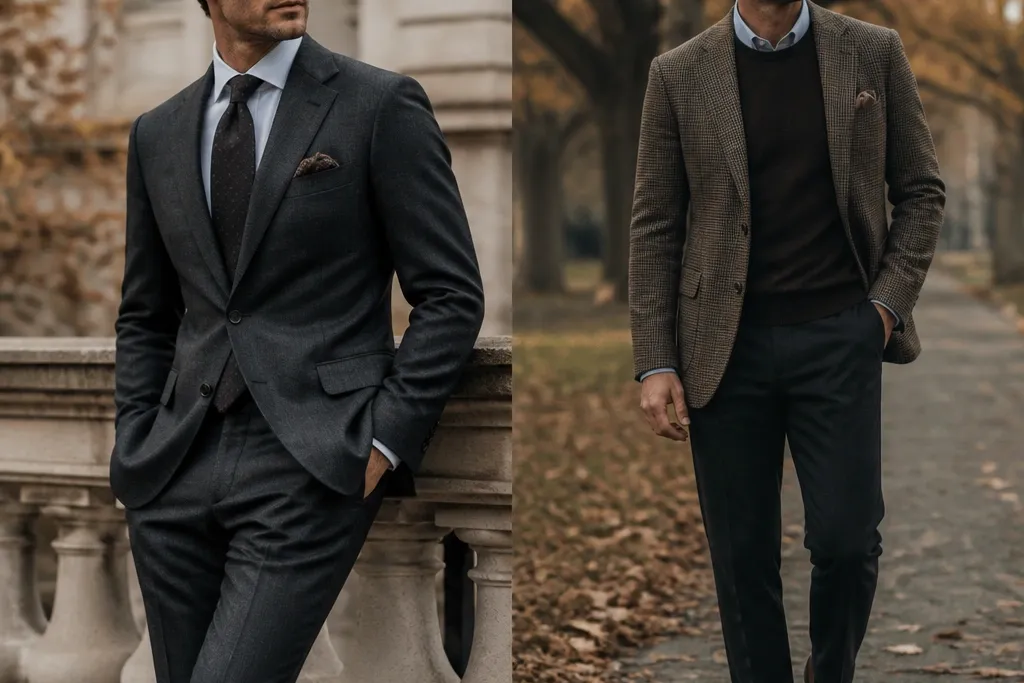 Suit vs Blazer for Formal Fall Outfits for Men