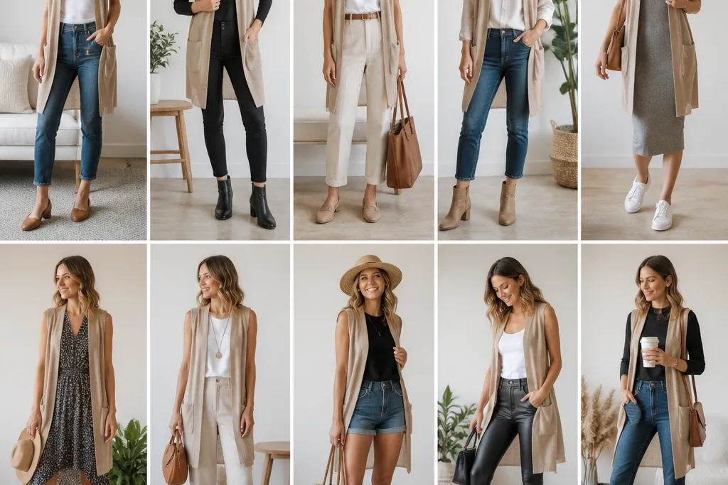 10 Sleeveless Cardigan Styling Steps - Easy Guide