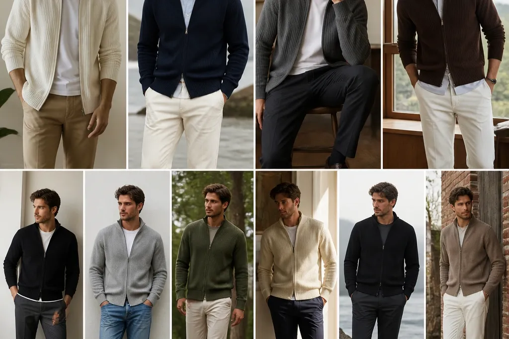 11 Zip-Up Cardigan Outfits for Men - Stylish Looks