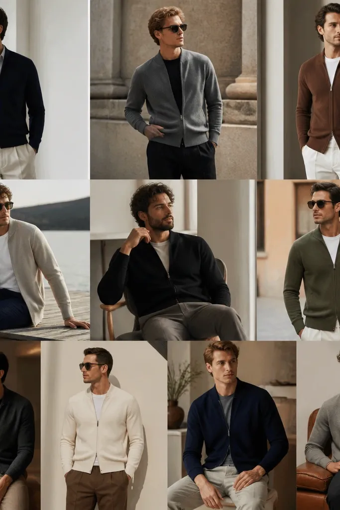 11 Zip-Up Cardigan Outfits for Men - Stylish Looks