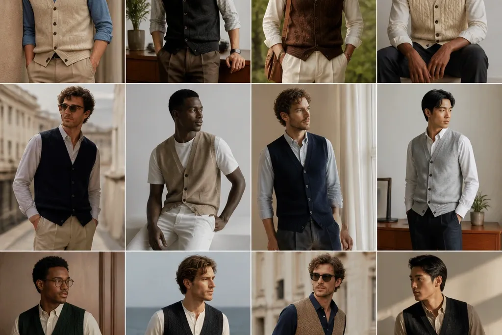 12 Cardigan Vest Outfits for Men - Stylish Ideas