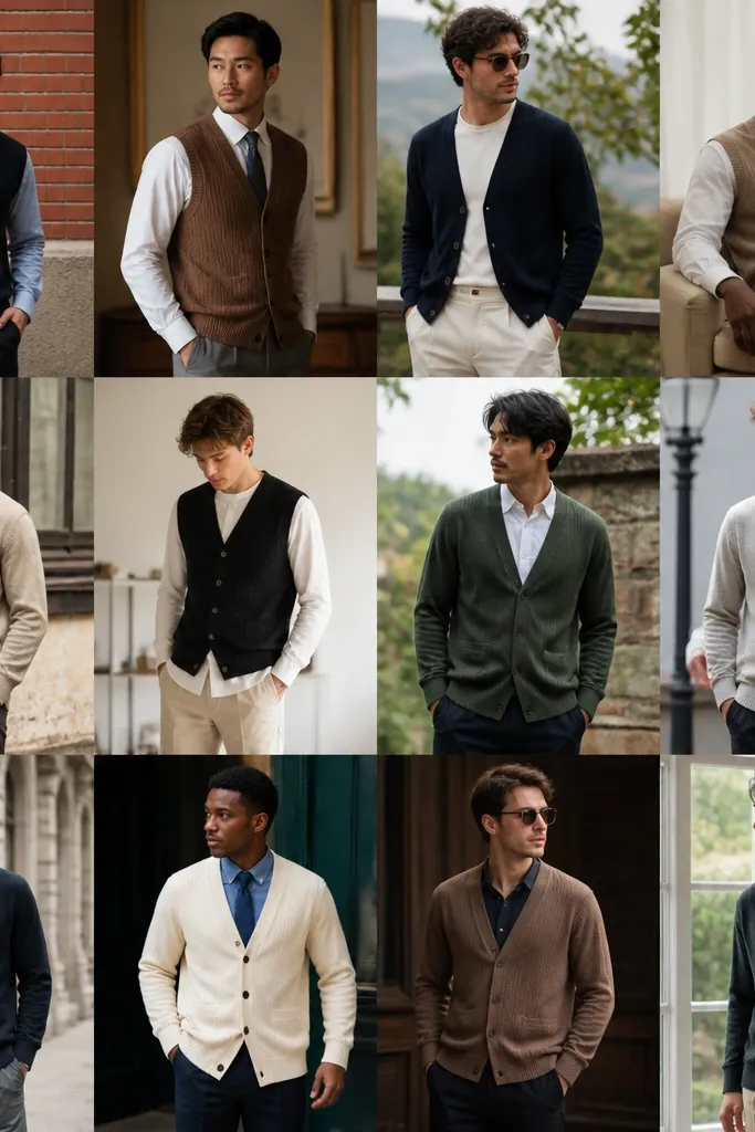 12 Cardigan Vest Outfits for Men - Stylish Ideas