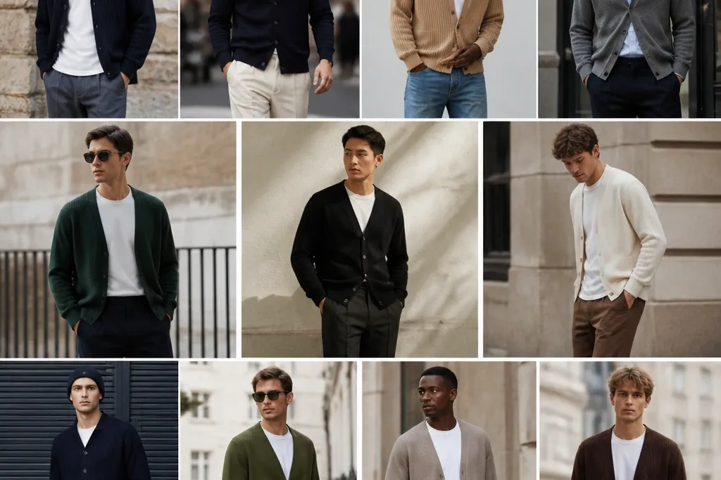11 Street-Style Cardigan Outfits for Men - Cool Looks