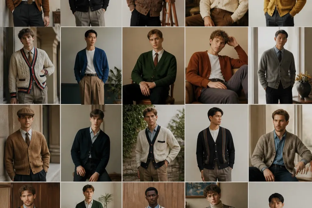 20 Vintage Cardigan Outfits for Men - Retro vs Modern