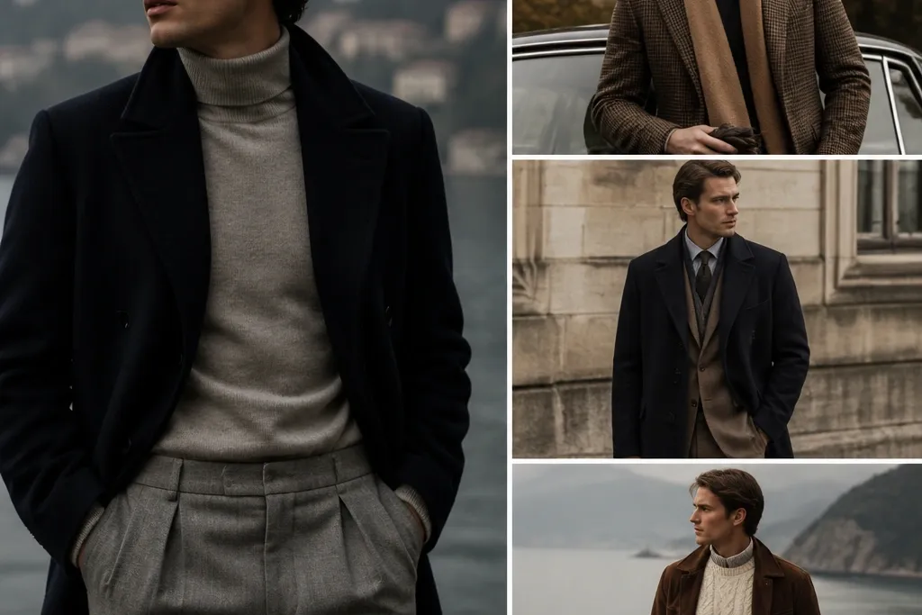 Old Money Fall Winter Outfits for Men