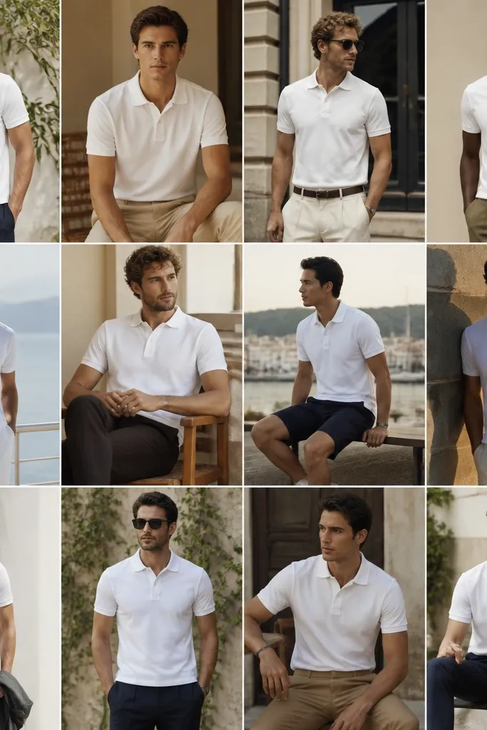 12 white polo shirt outfits for men you can copy