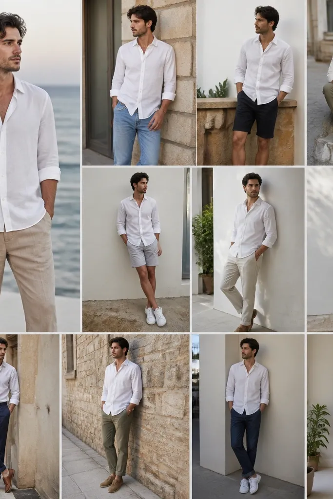 11 quick and easy white shirt casual outfits for men