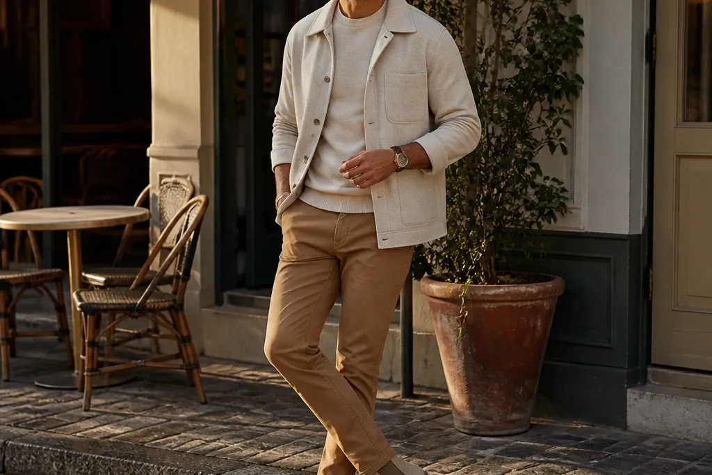 Beige Chelsea Boots Outfits for Men
