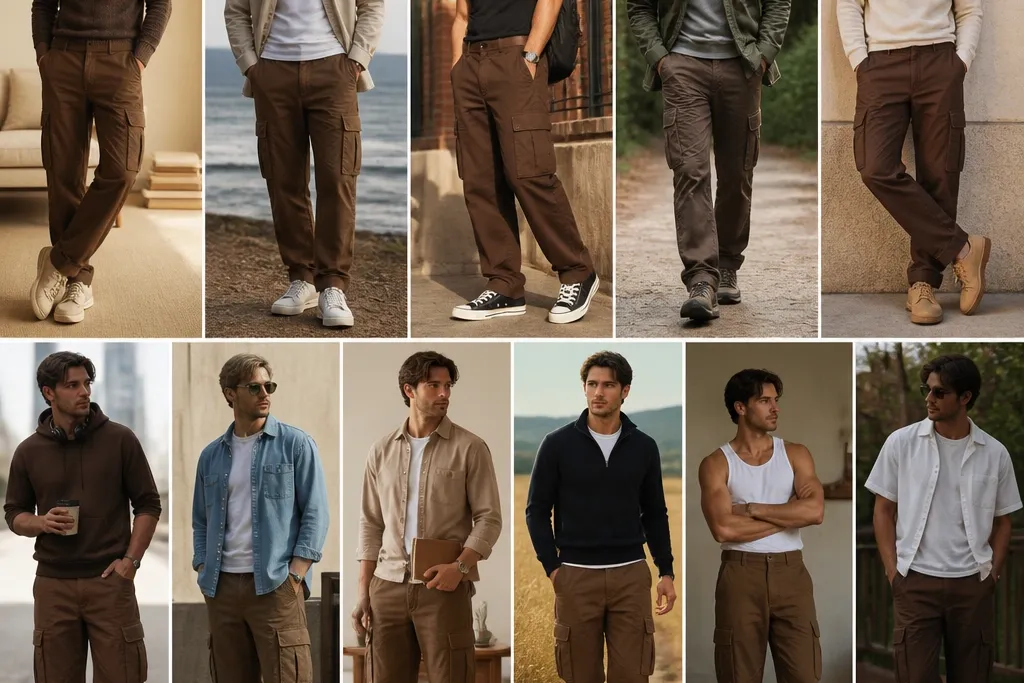 11 Brown Cargo Pants Outfits for Men