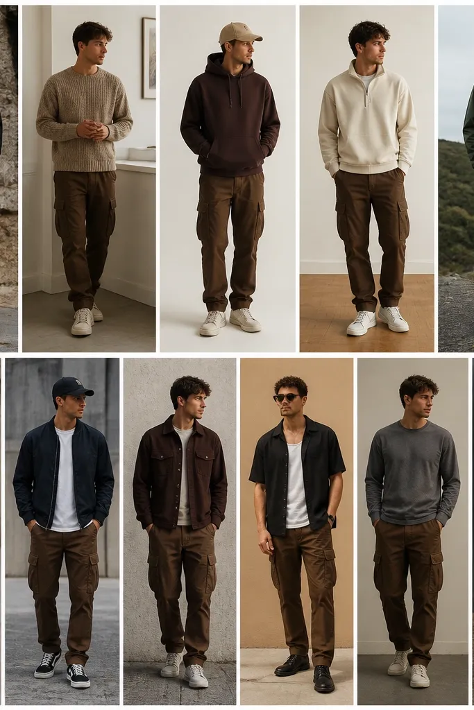11 Brown Cargo Pants Outfits for Men