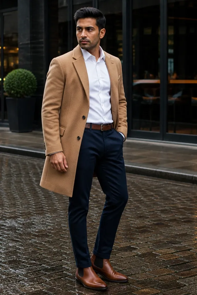 Brown Chelsea Boots Outfits for Men
