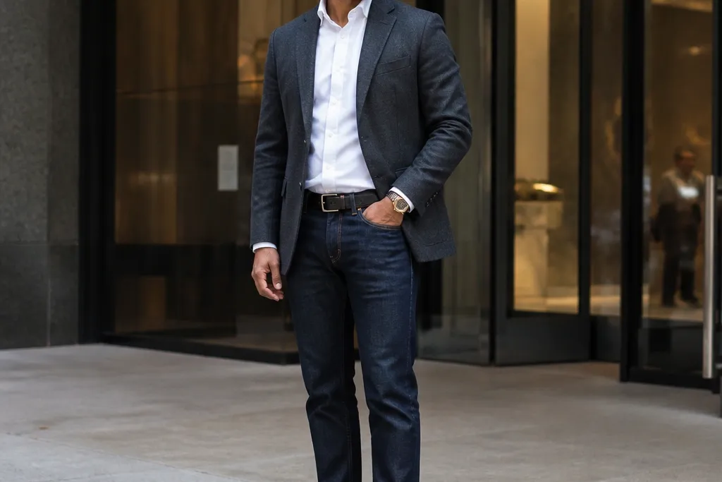Business Casual Men Jeans Outfits