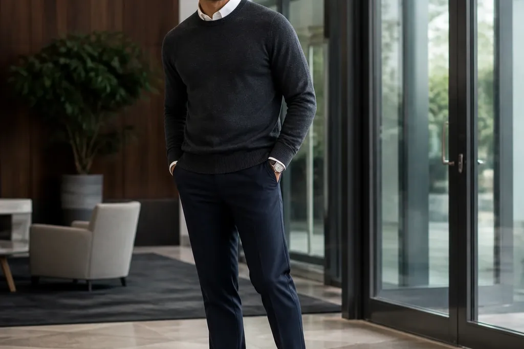 Business Casual Men Sweater Outfits