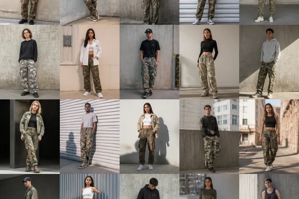20 Camouflage Cargo Pants Looks