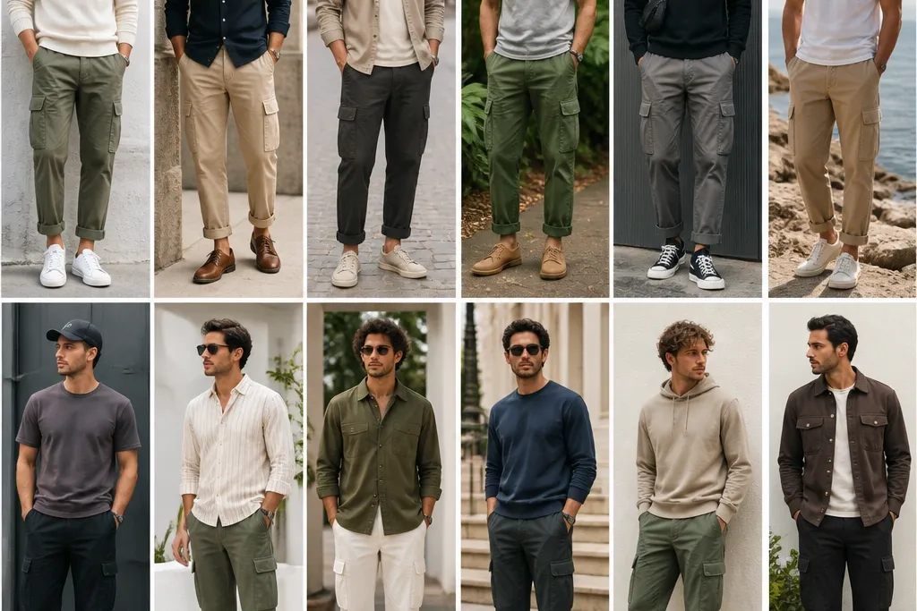 12 Cuffed Cargo Pants Outfits for Men
