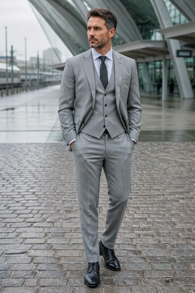 15 Grey Three-Piece Suits for Men