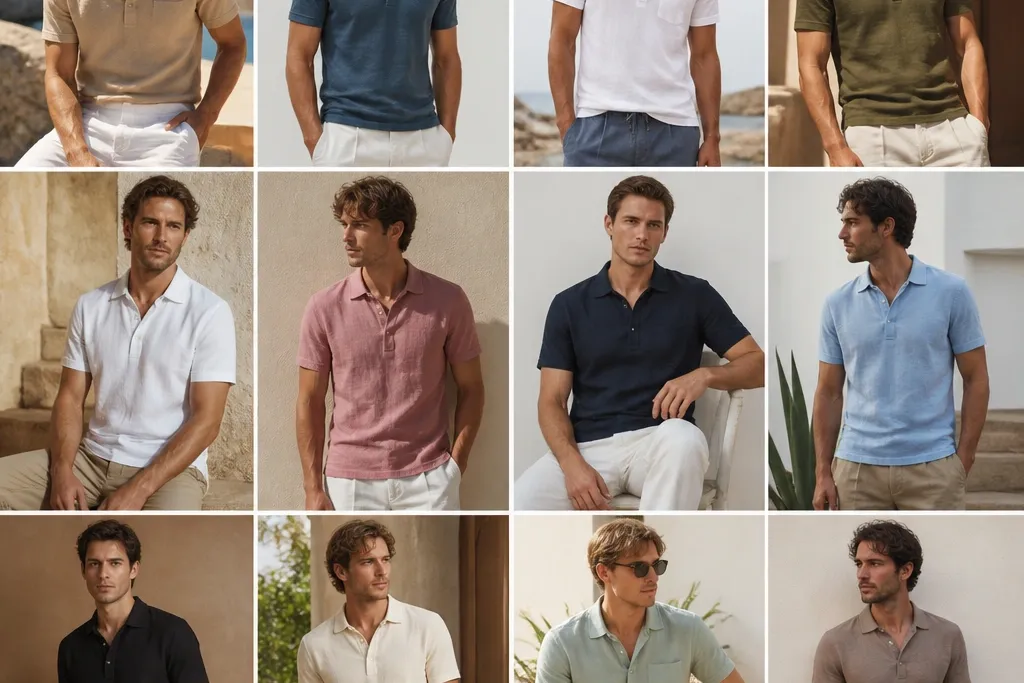 12 Linen Polo Shirt Outfits for Men