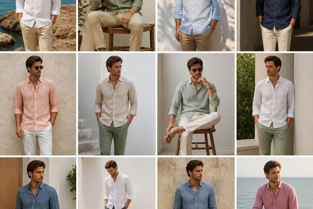 12 Linen Shirt and Chinos Looks