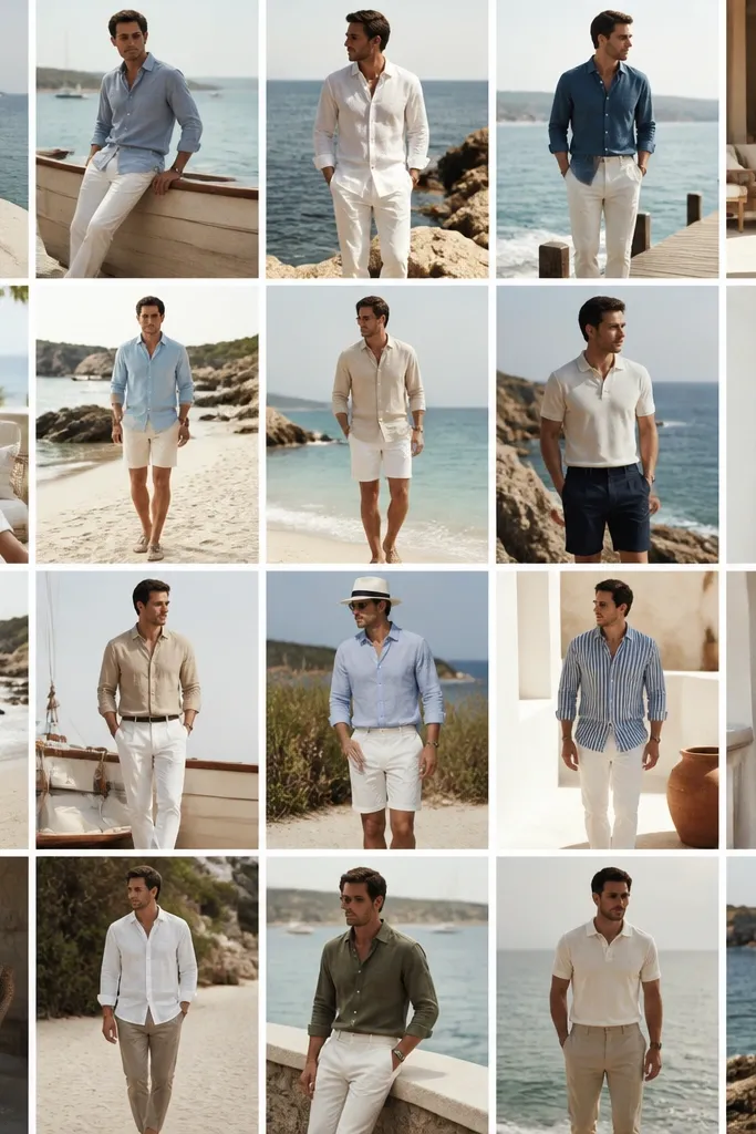 20 Old Money Beach Outfits for Men - Linen vs Cotton