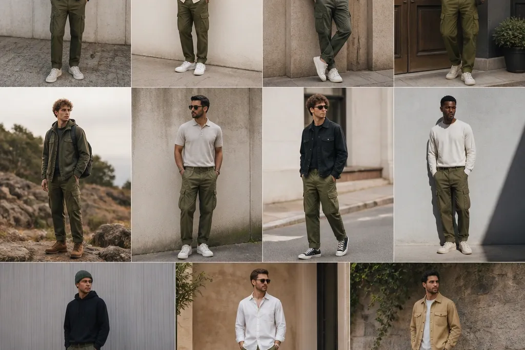 11 Olive Cargo Pants Outfits for Men