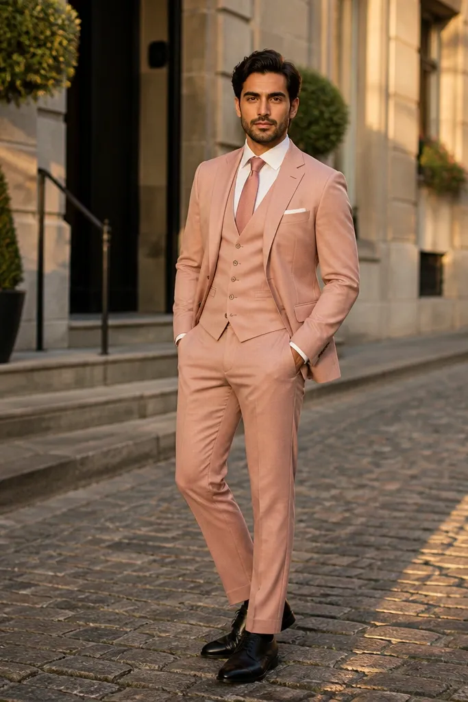 15 Pink Three-Piece Suits for Men